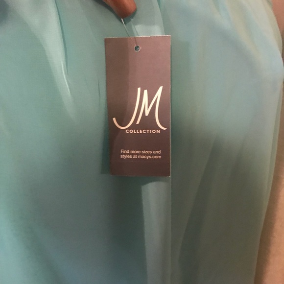 {JM Collection}NWT• Flutter Sleeve Blouse - Picture 5 of 5
